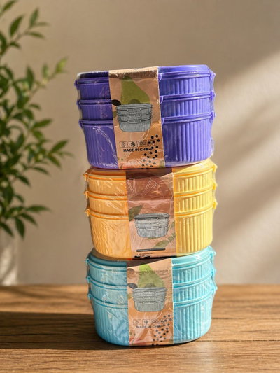 Set tuppers pasteles x3