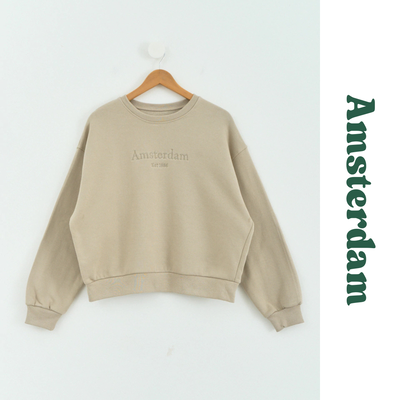 BUZO OVERSIZE FRIZADO BORDADO