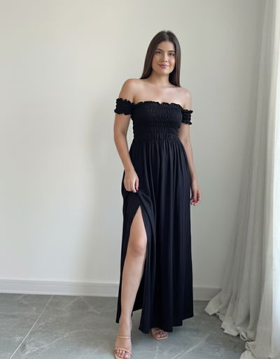 Vestido Largo Fibrana Verano Elegante