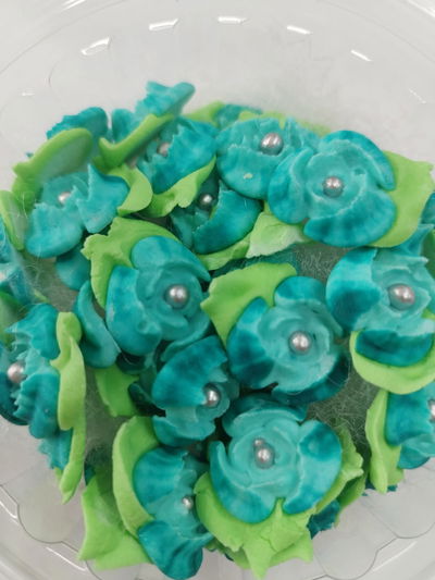ADORNO FLOR 3 PETALOS AZUCAR POTE