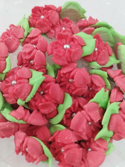 ADORNO FLOR 5 PETALOS AZUCAR POTE