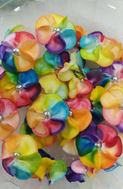 ADORNO FLOR MALVON AZUCAR  POTE