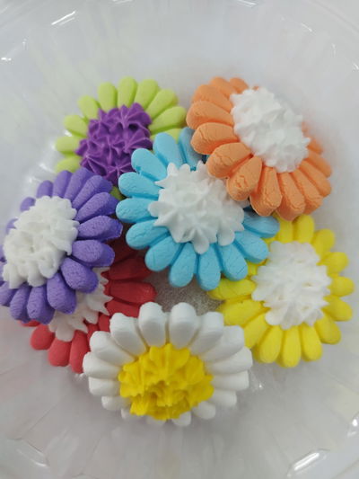 ADORNO FLOR MARGARITA AZUCAR  POTE