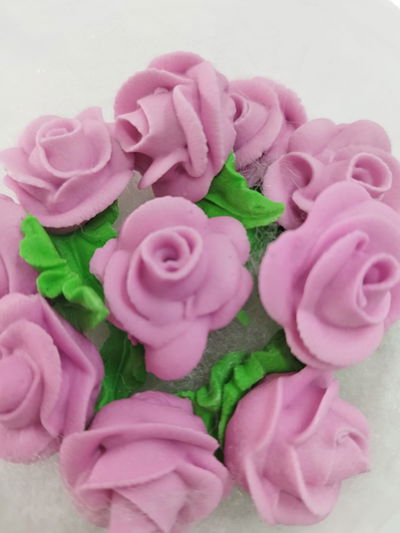 ADORNO FLOR ROSA GRANDE AZUCAR  POTE