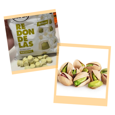 BOTON CHOCOLATE RELLENO PISTACHO