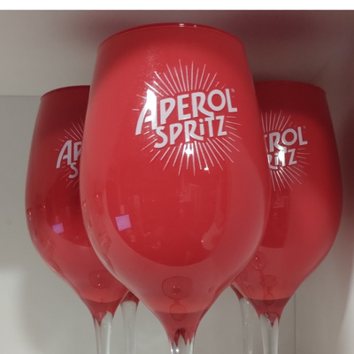 Copa aperol spritz roja 