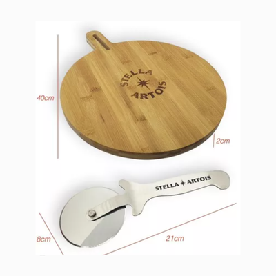 Tabla pizzera + cortapizza
