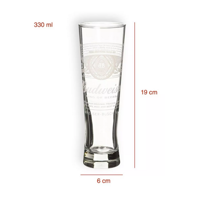 Vasos Budweiser 330ml x2