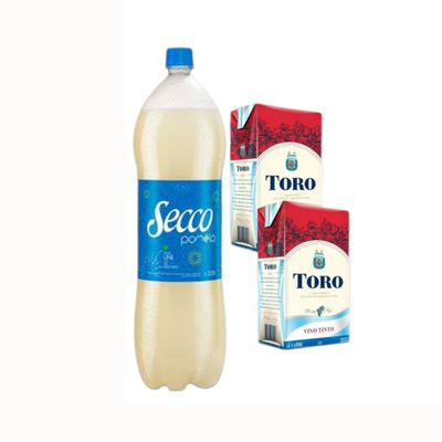 Secco 2.25 + 2 Toro Tinto 1L