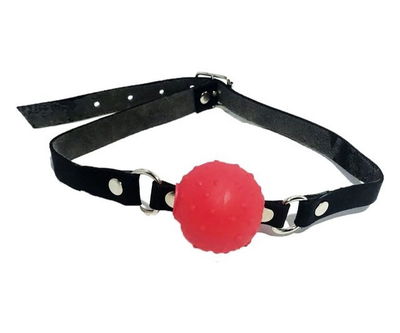 Mordaza PELOTA CHICA GOMA - KUERO
