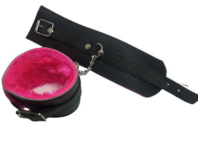Esposas PELUCHE CADENA GR - KUERO - FUCSIA