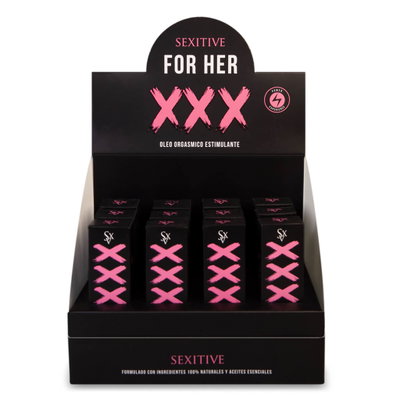 PACK 12 OLEO XXX + CAJA EXHIBIDORA