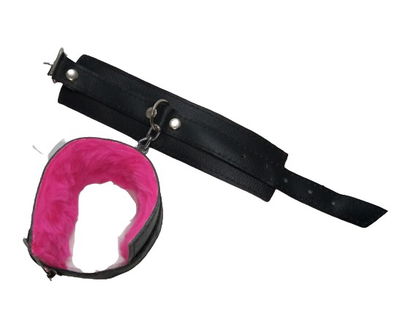 Esposas PELUCHE CADENA CH - KUERO - FUCSIA