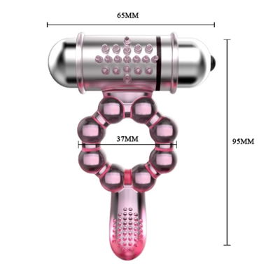 Anillo Vibrador PLEASURE TONGUE (10 func)
