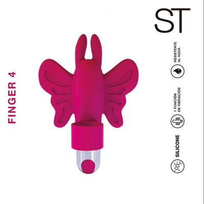 USB Dedal Vibrador FINGER 4 Fucsia - ST (10 fun)
