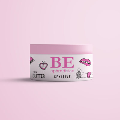 Crema Corporal SENSUAL MASSAGE - BE Pheromonas con Glitter 200gr