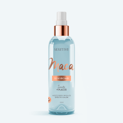 Body Oil Efecto Calor SENSBOMB MACA 130ml