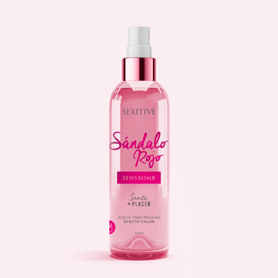 Body Oil Efecto Calor SENSBOMB SANDALO ROJO 130ml