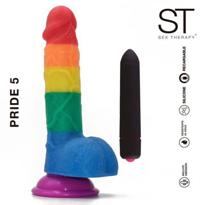 Dildo PRIDE 5 - VENTOSA + BULLET - ST