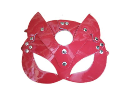 Mascara GATITA - KUERO - ROJA