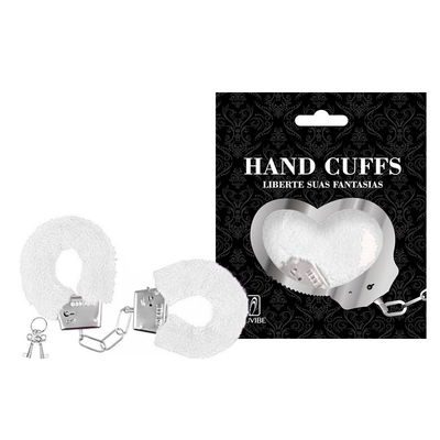Esposas Metal y Peluche HANDCUFFS - BLANCA