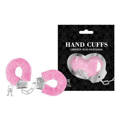 Esposas Metal y Peluche HANDCUFFS - ROSA