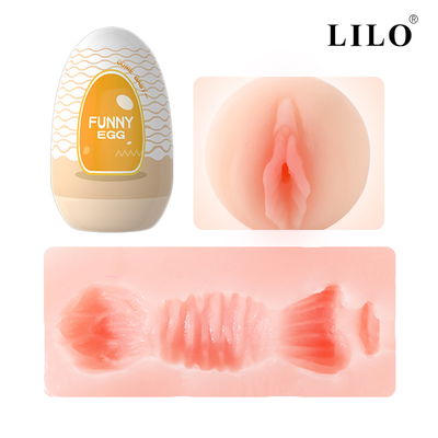 Masturbador Egg Vagina FUNNY EGG - NARANJA