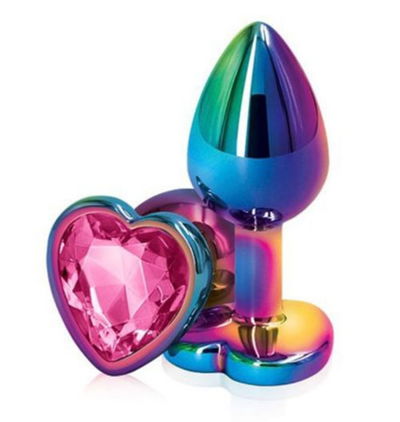 Plug CORAZON ARCOIRIS Acero - M