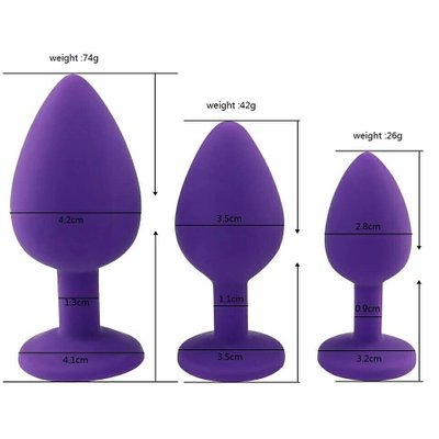 Plug STRASS SOFT COLOURS Silicona - M