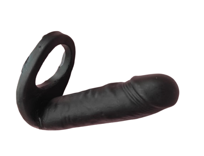 Anillo Doble Penetración PLUMP BLACK - SXS - (10x4cm)