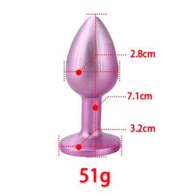 Plug STRASS LUXOR PURPLE Acero - S