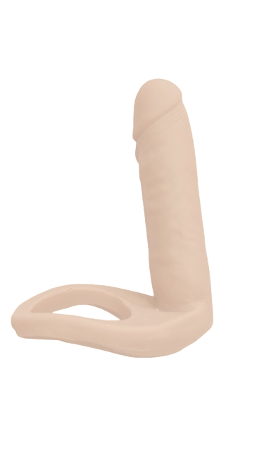 Anillo Doble Penetración PLUMP SKIN - SXS - (10x4cm)