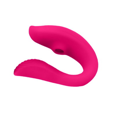 APP USB Vibrador p/Parejas + Succionador - SHAKE IT CONTROL (10 func)