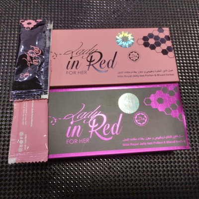 Vigorizante MIEL - LADY IN RED - Caja x 12 unds.