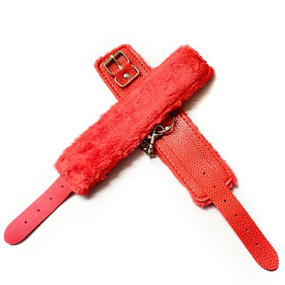 Esposas KINKY c/peluche - ROJO