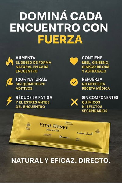 Vigorizante MIEL - VITAL HONEY VIP - Sachet 10gr