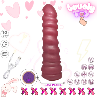 USB Dildo Vibrador Lovely Toy TWISTER - SXT TopVibe® (10 func)
