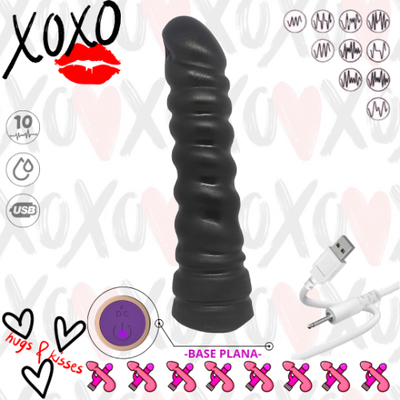 USB Dildo Vibrador XOXO TWISTER - SXT TopVibe® (10 func)