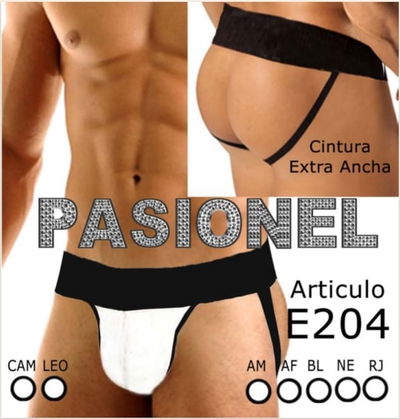 Suspensor c/TIRAS - CINTURA ANCHA - BLANCO - PS