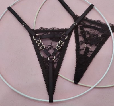 Less CORAZONCITOS - NEGRO - AYS