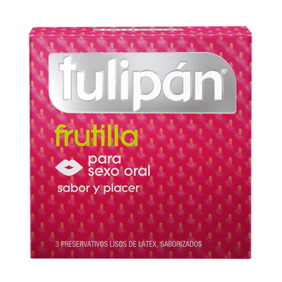 Pres TULIPAN FRUTILLA - SEXO ORAL (x 3und)