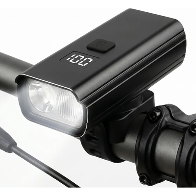 Luz delantera aluminio recargable