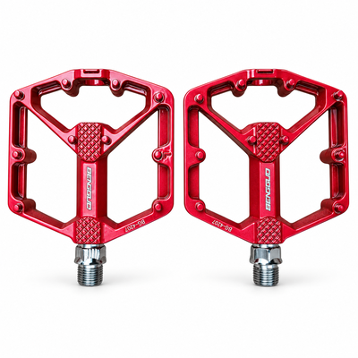 Pedal aluminio rojo 9/16