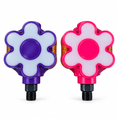 Pedal nena 1/2 -flor rosa y violeta