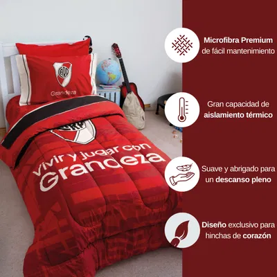 Acolchado River con grandeza 1 1/2 pl 
