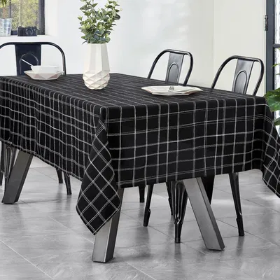 Mantel Cuadricula Negro