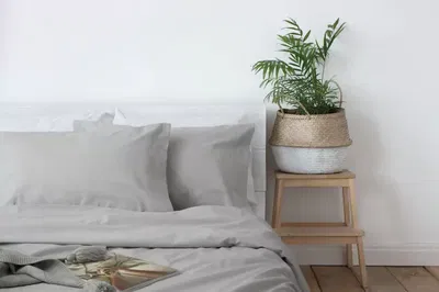 Sabanas Sense 100% Algodon  Gris 1 1/2 pl