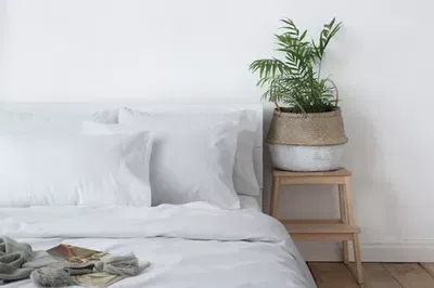 Sabanas Sense 100% Algodon  Blanco 1 1/2 pl