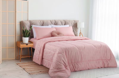 Acolchado Hogar Indy Rosa 1 1/2 pl 