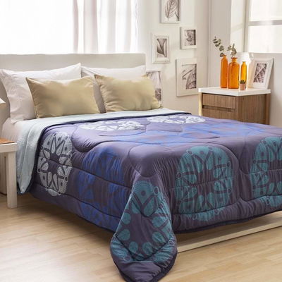 Acolchado con Corderito Zena Azul 2 1/2 pl 